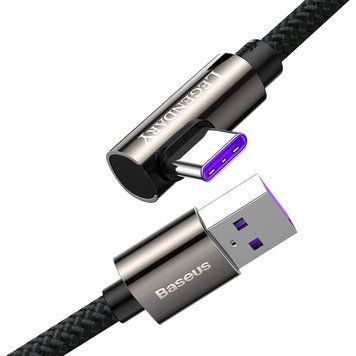 Кабель Baseus Legend Series Elbow Fast Charging USB - Type-C 66W 1m Black (CATCS-B01) 00933 фото