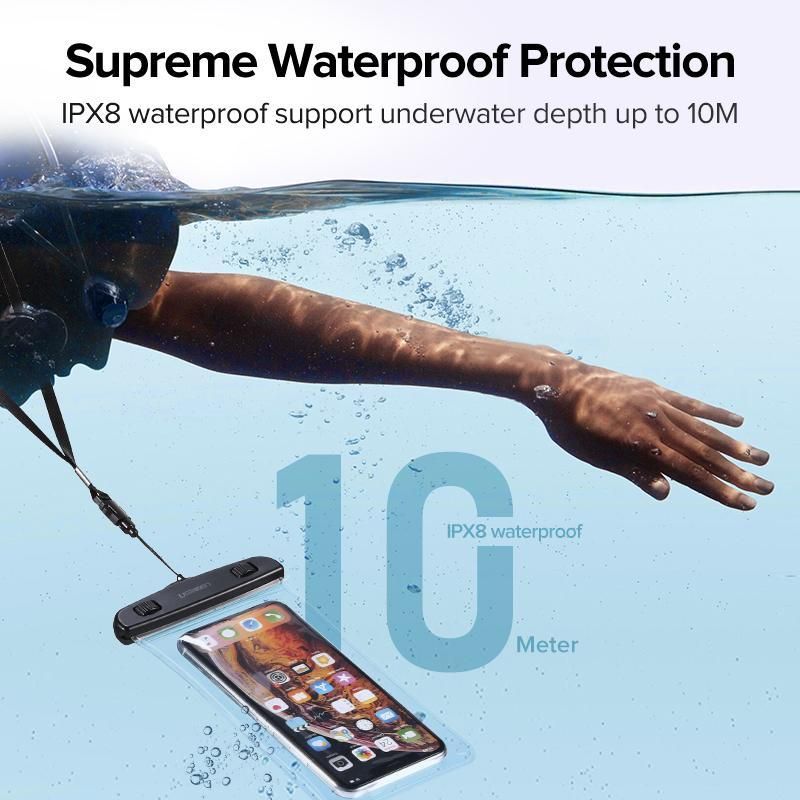 Водонепроницаемый чехол для телефона UGREEN LP186 Waterproof Phone Case Black (60959) 00777 фото