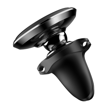Автомобильный держатель для телефона Baseus Magnetic Air Vent Car Mount With Cable Clip Black (SUGX020001) 00929 фото
