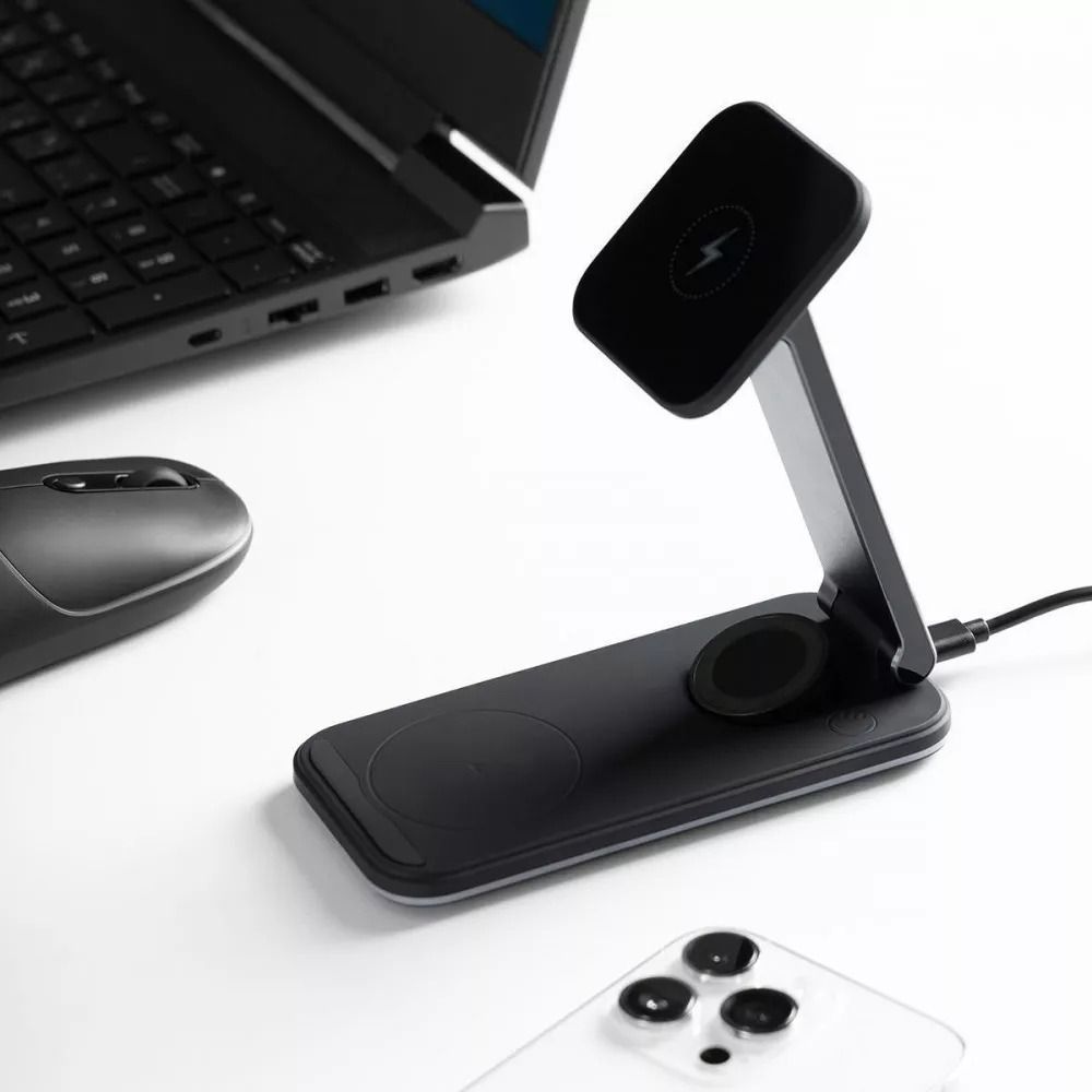 Беспроводное зарядное устройство Proove Energy Fold 3in1 with MagSafe Black (WSEF15010001) 01042 фото