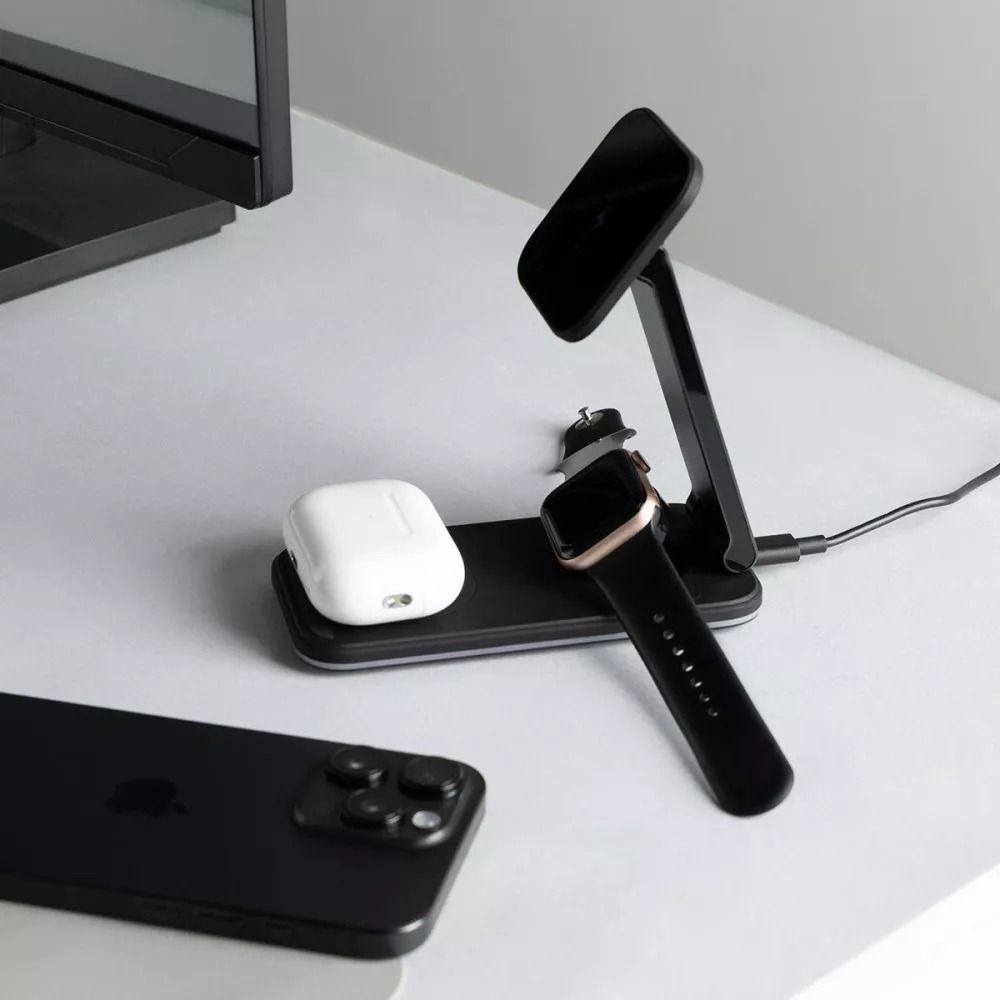 Беспроводное зарядное устройство Proove Energy Fold 3in1 with MagSafe Black (WSEF15010001) 01042 фото