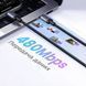 Кабель Type-C на Type-C для швидкої зарядки UGREEN L528 PD Fast Charging Cable 100W 5A 2 метри сірий (65833) 01315 фото 4