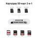 Картрідер пристрій для читання карток пам'яті TF/SD UGREEN CM265 2in1 USB-C Card Reader SD3.0 170mb/s Black (35622) 01299 фото 2