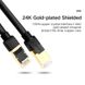 Сетевой кабель UGREEN NW107 Cat7 F/FTP 10Gb Round Ethernet Cable 5m Black (11271) 00991 фото 2