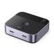 Перемикач для кабелів 2 Type-C на 1 HDMI UGREEN AW502 Switch 4K 60Hz Black (55451) 01311 фото 1