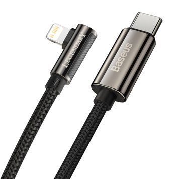 Кабель Baseus Legend Series Elbow Fast Charging Type-C - Lightning PD 20W 2m Black (CATLCS-A01) 00741 фото