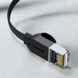 Сетевой кабель Ethernet патч-корд BASEUS UTP Cat6 High Speed RJ45 Gigabit Network Cable 3m Black (PCWL-C01) 00484 фото 4
