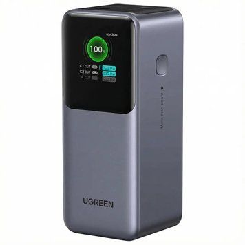 Повербанк зовнішній акумулятор з швидкою зарядкою 130W UGREEN PB721 Nexode Fast Charging Power Bank 20000mAh Gray (35524B)