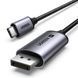 Кабель Type-C на DisplayPort UGREEN CM556 8K60Hz 4K240Hz 1m Metal Gray (25157)
