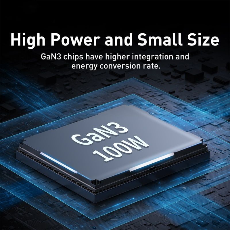 Сетевое зарядное устройство GaN3 Pro 100W 2Type-C+2USB PD3.0 QC4+ Black (CCGP000101) 00847 фото