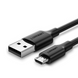 Кабель UGREEN US289 MicroUSB Male to USB-A 2.0 Male 2.4A 1m Black (60136) 00247 фото 1