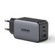 Сетевое зарядное устройство UGREEN CD244 65W GaN Fast Charger 2 Type-C + 1 USB Gray (10335) 00773 фото 1