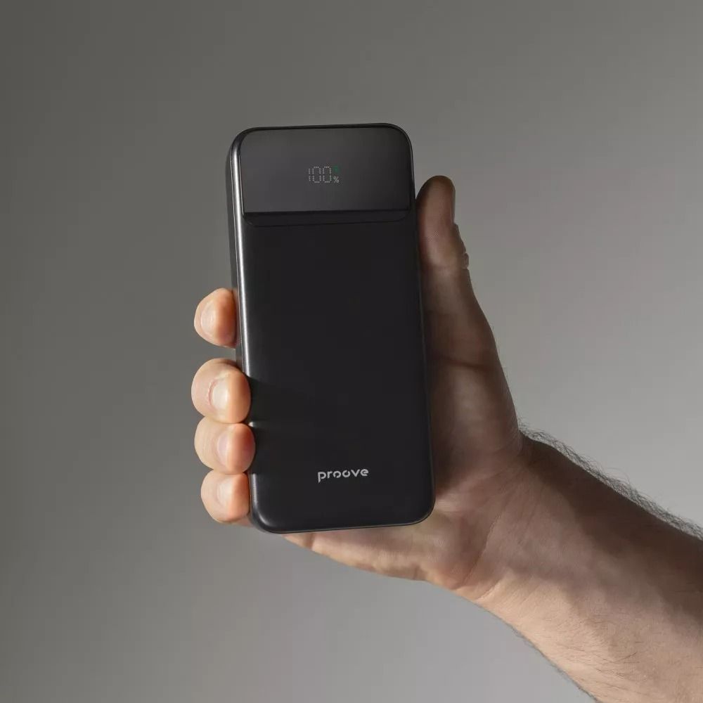 Зовнішній акумулятор повербанк з швидкою зарядкою Proove Illuminator 2 Power Bank 22.5W 30000mAh Black (PBIP30212201)