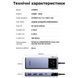 Хаб USB-C концентратор UGREEN CM888 Uno 7-in-1 HDMI 4K 60Hz RJ45 PD 100W Gray (45155) 01280 фото 10