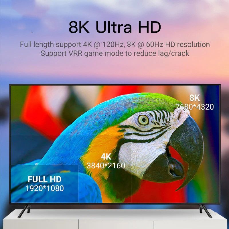 Кабель Baseus High Definition HDMI M/M v2.1 8K60Hz 4K120Hz 10m Black (WKGQ040301) 01023 фото