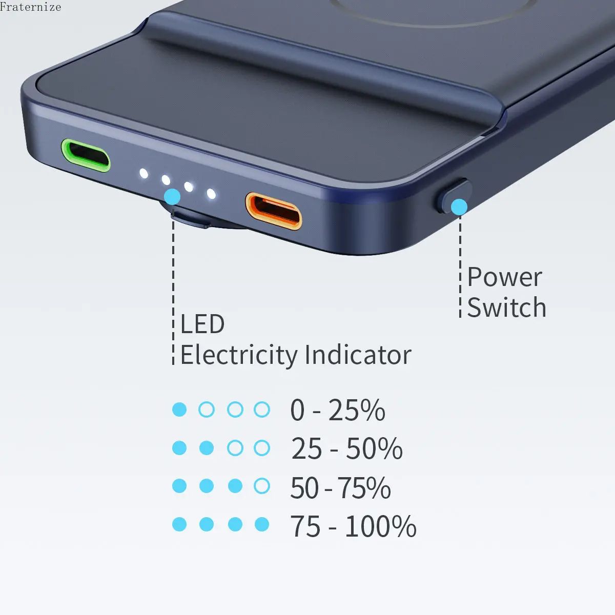 Внешний аккумулятор повербанк с MagSafe Proove Power Stand 2in1 20W 10000mAh Black (PBPS20030001)