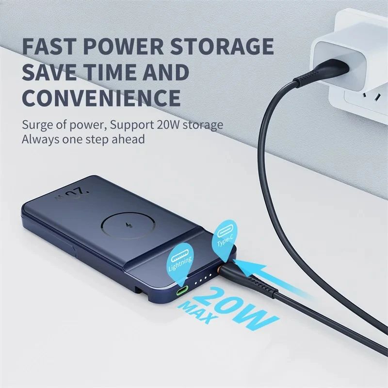 Внешний аккумулятор повербанк с MagSafe Proove Power Stand 2in1 20W 10000mAh Black (PBPS20030001)