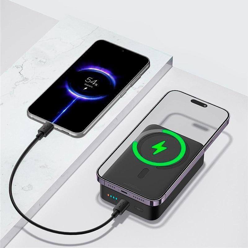 Зовнішній акумулятор повербанк з MagSafe BASEUS Magnetic Mini Power Bank 20000mAh 20W Black (PPCX150001)