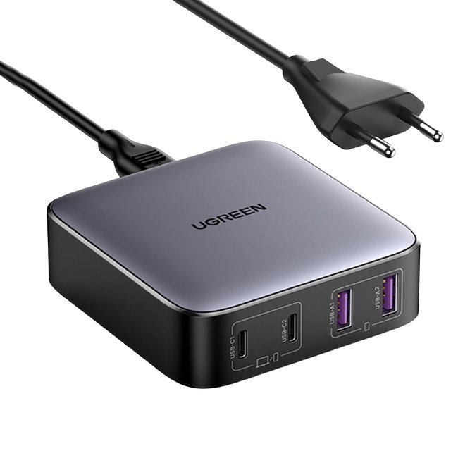 Мережевий зарядний пристрій UGREEN CD327 2USB+2Type-C 65W Nexode Desktop Charger 2m (90747) 00866 фото