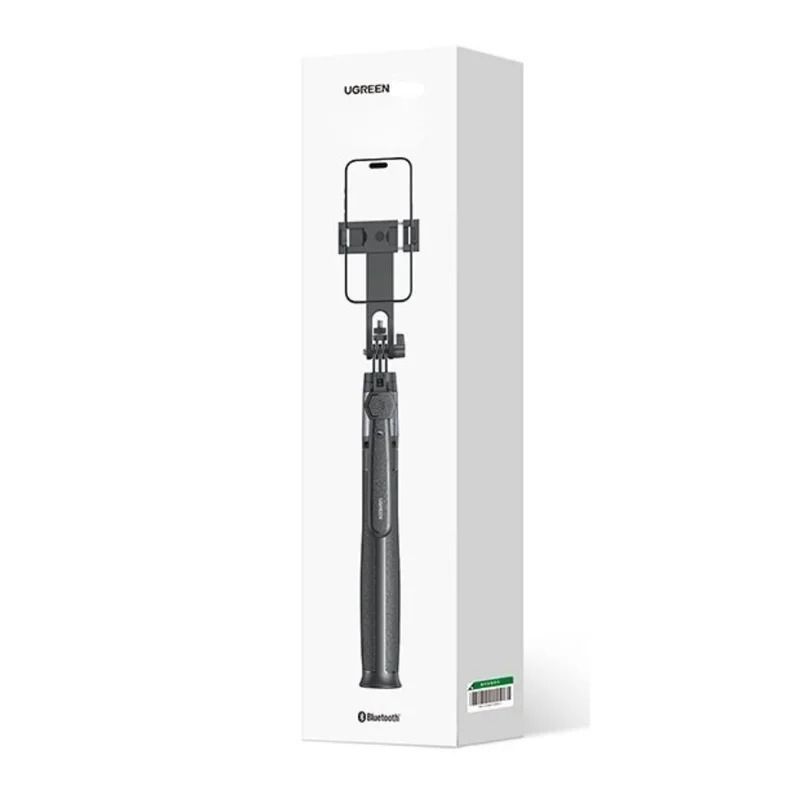 Трипод для телефона блютуз UGREEN LP849 4-Leg Bluetooth Selfie Stick Tripod Stand 1700mm монопод з треногою штатив для камери з різьбою 1/4 дюйми чорний (45301) 01380 фото