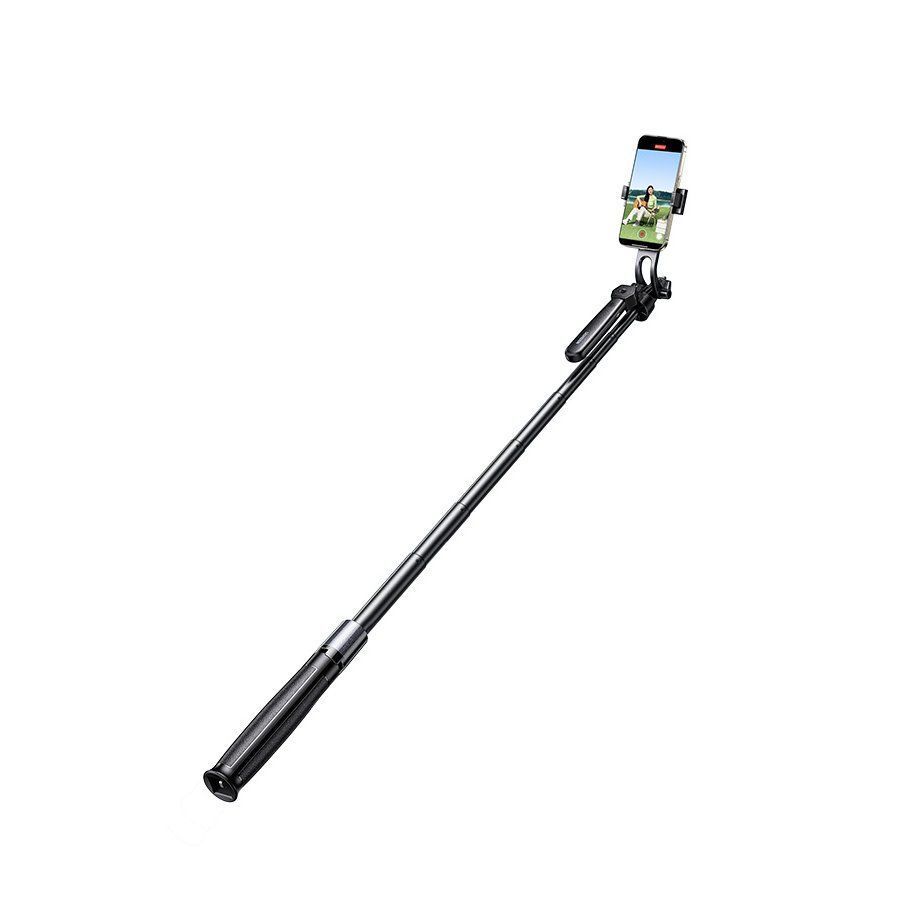Трипод для телефона блютуз UGREEN LP849 4-Leg Bluetooth Selfie Stick Tripod Stand 1700mm монопод з треногою штатив для камери з різьбою 1/4 дюйми чорний (45301) 01380 фото