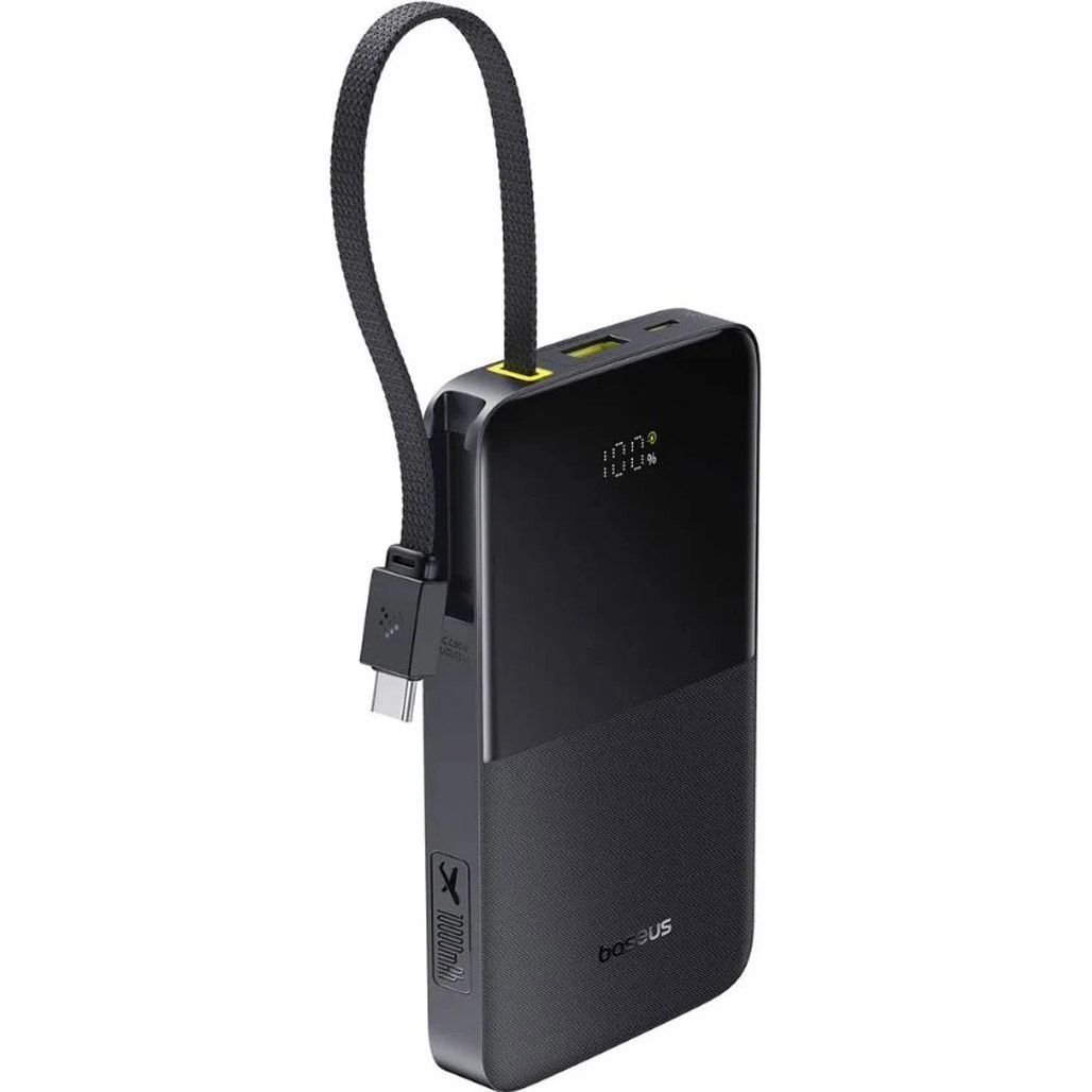 Зовнішній акумулятор повербанк BASEUS EnerFill FC51 Bipow 2 Pro Power Bank 22.5W 10000mAh Black (E0027600)