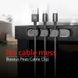 Органайзер для кабелей Baseus Peas Cable Clip Black (ACWDJ-01) 00943 фото 4