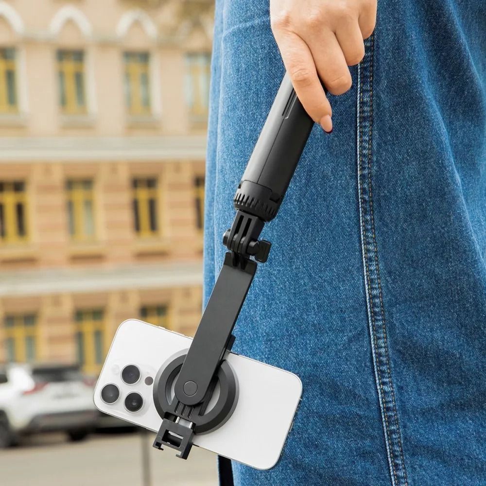 Монопод с треногой трипод для телефона с магнитным креплением 2в1 PROOVE Magnet Stick Pro 1540mm Black (MPSP00002001) 01190 фото