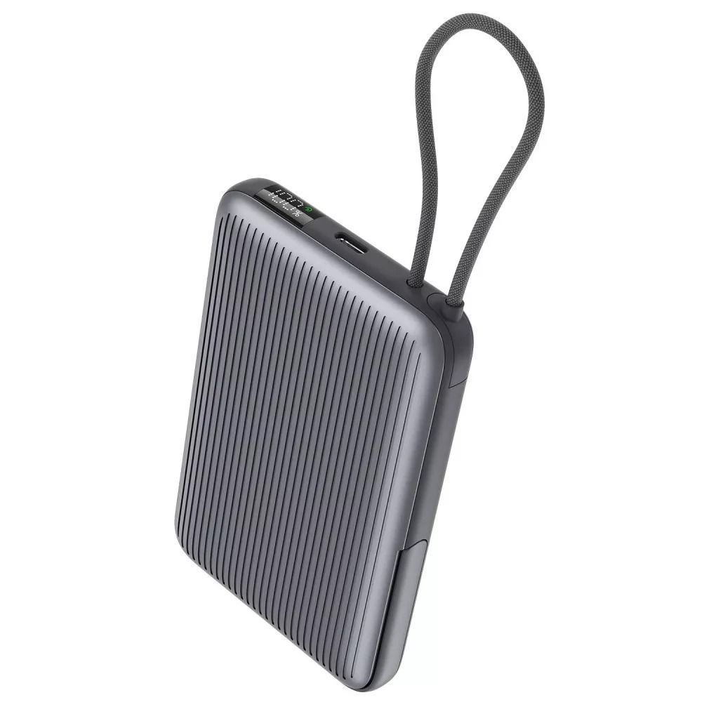 Зовнішній акумулятор повербанк з бездротовою зарядкою Proove Moon Rock 2in1 Power Bank 22.5W 10000mAh Gray (PBR122012105)
