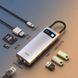 USB-C хаб Baseus Metal Gleam Series 8-in-1 Multifunctional Type-C HUB Docking Station Gray (CAHUB-CV0G) 00735 фото 2