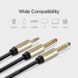 Аудио кабель UGREEN AV126 Jack 3.5mm TRS to Dual Jack 6.35mm TS Audio Cable 3м Gray (10618) 01144 фото 3