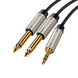 Аудио кабель UGREEN AV126 Jack 3.5mm TRS to Dual Jack 6.35mm TS Audio Cable 3м Gray (10618) 01144 фото 1