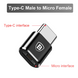 Адаптер Baseus Micro Female to Type-C Male adapter converter Black (CAMOTG-01) 00111 фото 2