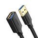 Кабель удлинитель USB 3.0 UGREEN US129 Male To Female Extension Cable 3m Black (30127) 00868 фото 1