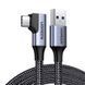 Кабель USB на Type-C кутовий UGREEN US385 90-Degree Angled Cable USB3.0 3A 5Gbps 1 метр чорний (20299) 01306 фото 1