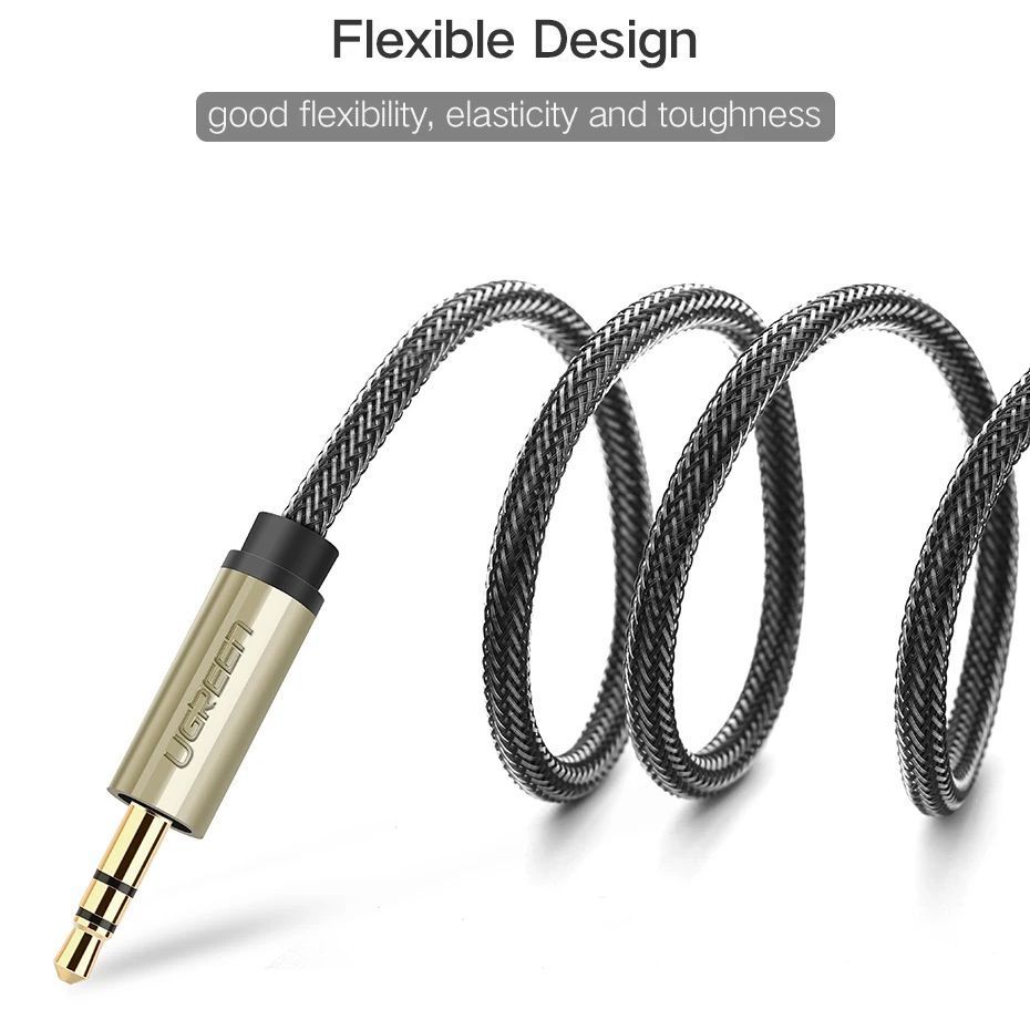Аудио кабель UGREEN AV126 Jack 3.5mm TRS to Dual Jack 6.35mm TS Audio Cable 3м Gray (10618) 01144 фото