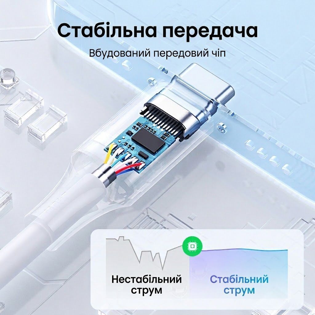 Кабель Type-C на Type-C для швидкої зарядки UGREEN US535 PD Fast Charging Cable 240W 5A 1 метр сірий (15311) 01313 фото