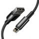 Кабель Baseus Tungsten Gold Fast Charging USB - Lightning 2.4A 1m Black (CALWJ-01) 00888 фото 1