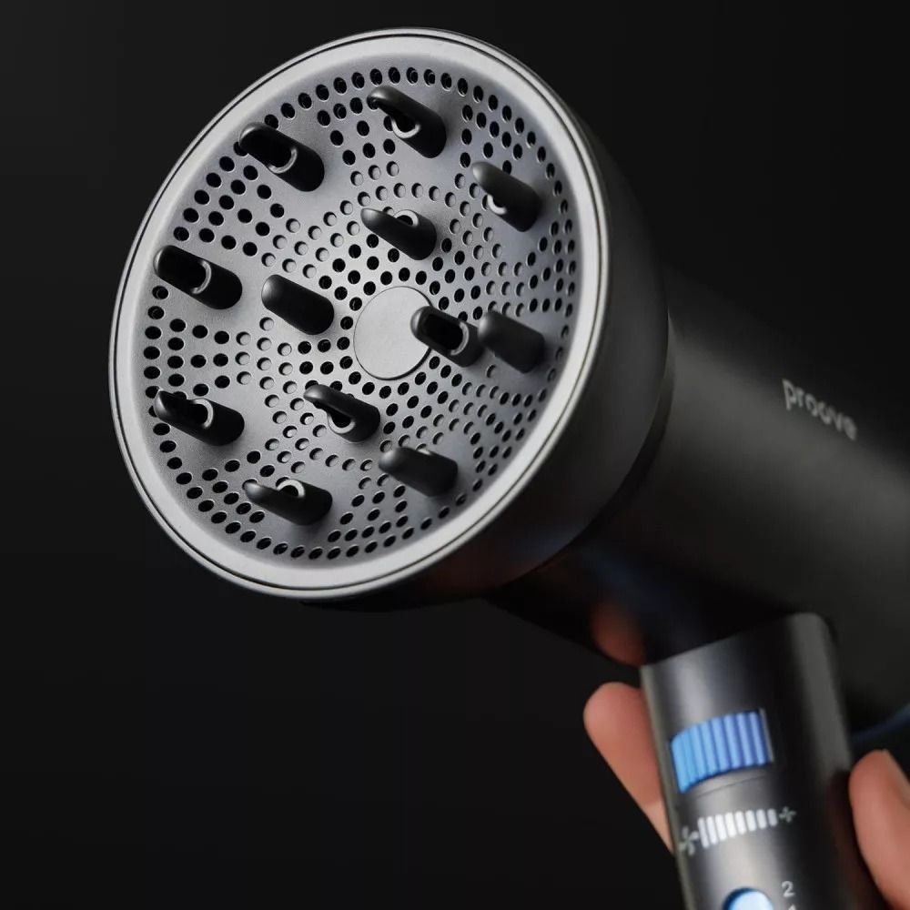 Фен для волосся з іонізацією Proove Tyson фен-стайлер для укладки 1800W Gray (HDPT18000003)