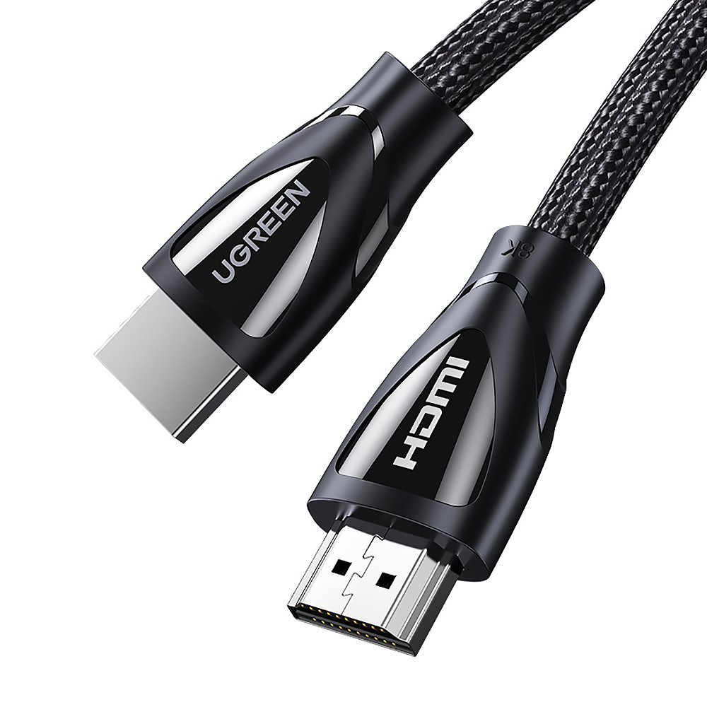 Кабель UGREEN HD140 HDMI M/M 8K60Hz 4K120Hz Cable with Braided 5m Black (80405) 00869 фото