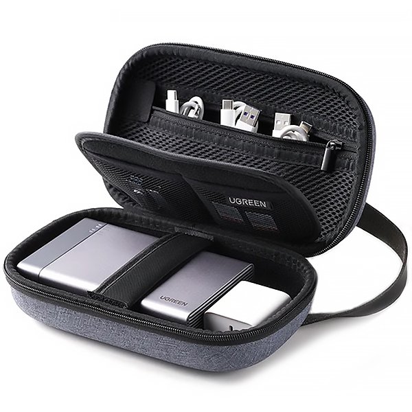 Кейс органайзер для аксесуарів UGREEN LP152 Accessory Multi-functional Travel Storage Bag Gray (50903) 00241 фото