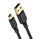 Кабель UGREEN US132 USB-A 2.0 Male to MiniUSB 5 Pin Male Cable 1m Black (10355) 00248 фото 1