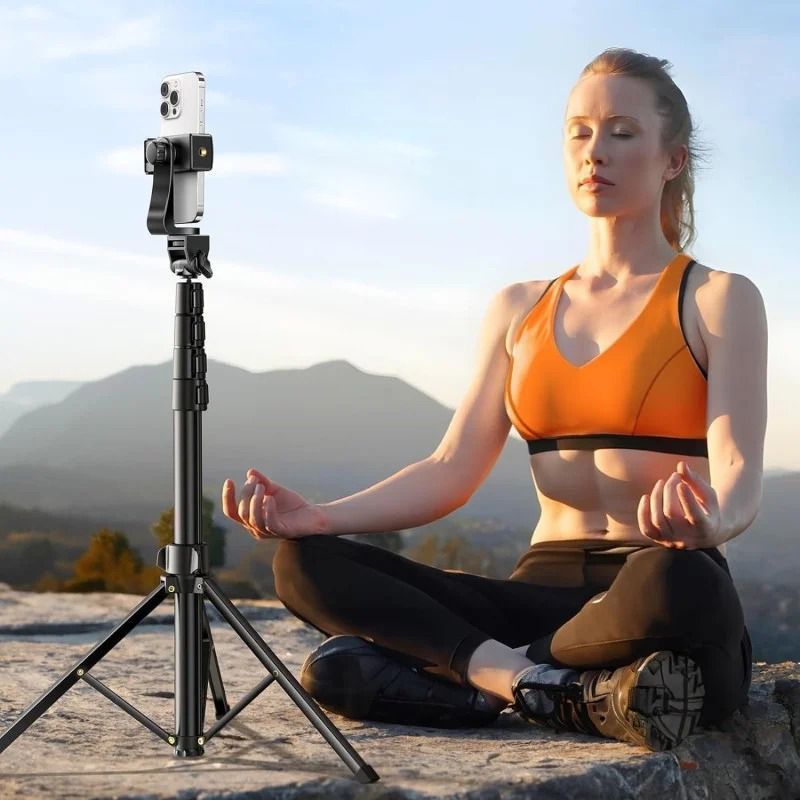 Трипод для телефона блютуз UGREEN LP680 Selfie Stick Tripod 1800mm монопод з треногою штатив для камери з різьбою 1/4 дюйми (15609) 01248 фото