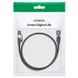 Сетевой кабель UGREEN NW153 Cat8 F/FTP Round Ethernet Cable Braided Pure Copper 10m Black (30795) 00803 фото 10