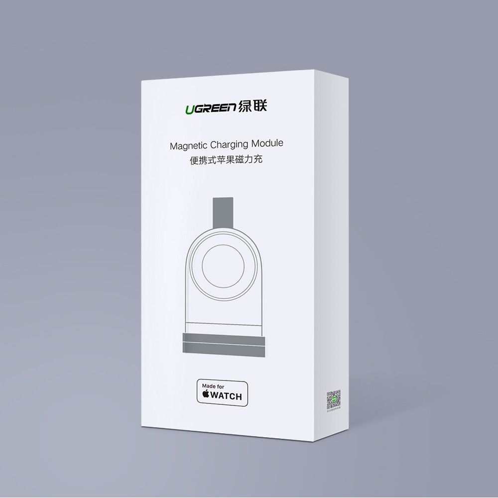 Беспроводное зарядное устройство UGREEN CD144 Magnetic Charging Module for Apple Watch 5V/1A White (50944) 00104 фото