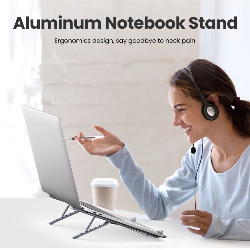Подставка для ноутбука металлическая UGREEN LP451 Foldable Laptop Stand Gray (40289)