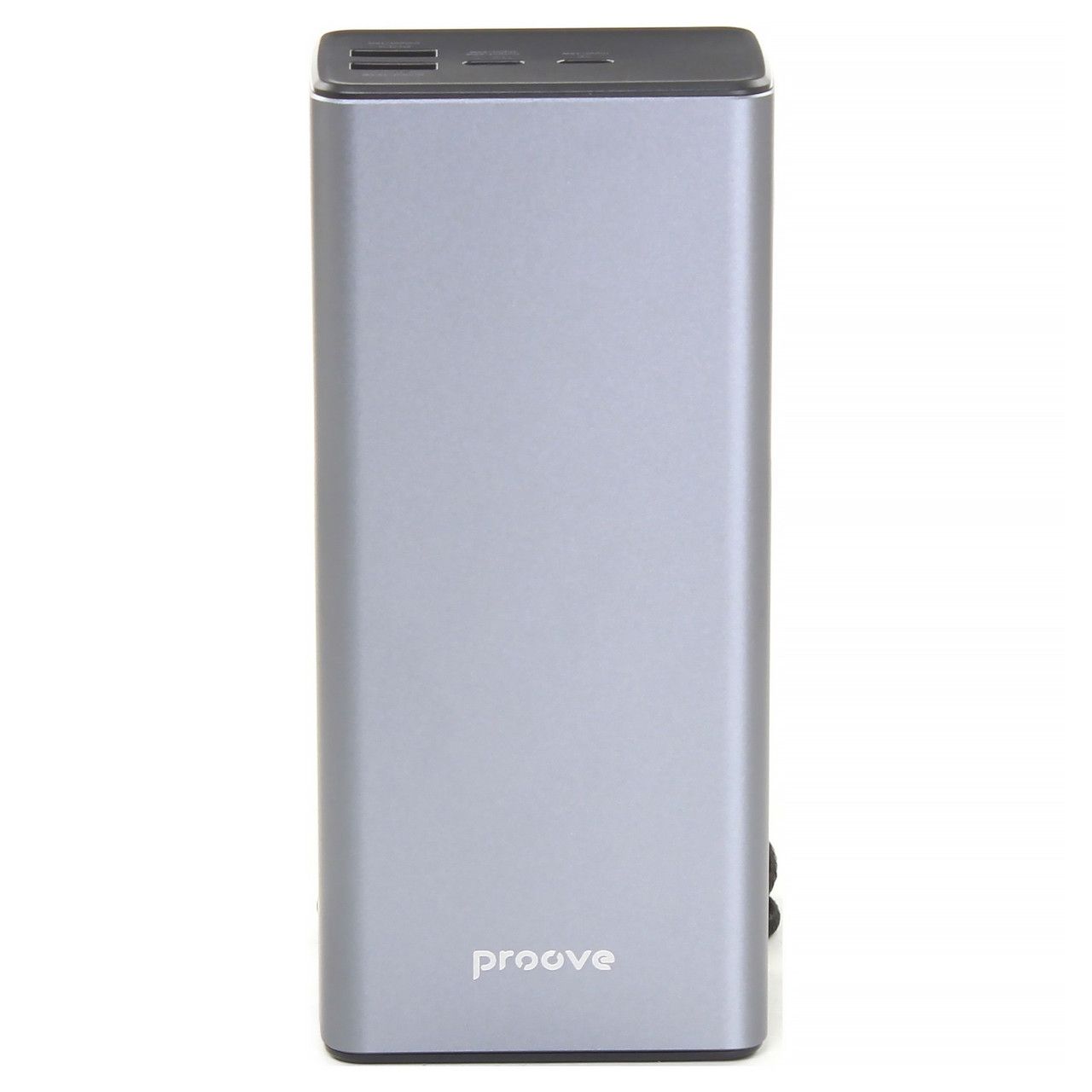 Зовнішній акумулятор повербанк для ноутбука Proove Metalskin Power Bank 65W 30000mAh Gray (PBM365210004)