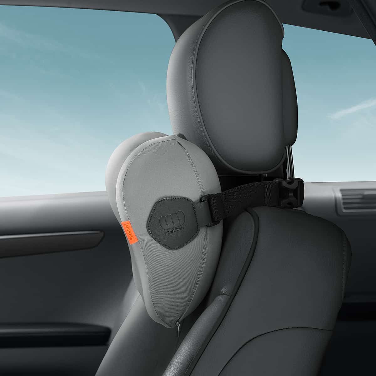 Подушка на підголовник Baseus ComfortRide Series Car Headrest Pillow Gray (CNTZ000013) 00946 фото