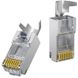 Конектор мережевий UGREEN NW193 Cat7 FTP RJ45 Shielded Modular Plug Gold-plated 50U 10pcs (50634) 00790 фото 1