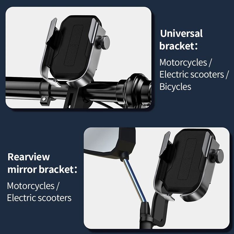 Велосипедный держатель для телефона Baseus Armor Motorcycle Holder Applicable for bicycle Silver (SUKJA-0S) 00761 фото